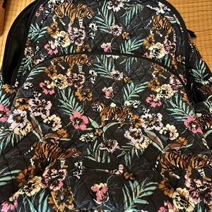 Vera Bradley Quilted Tiger Print Backpack